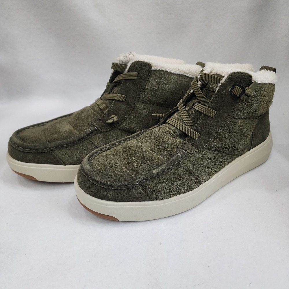 Stio Colter 100472-411 Womens US 10 Chukka Boots Green Suede Moc Toe Ankle Boots